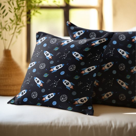 Rocketship Pattern Sierkussen