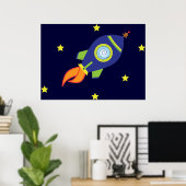 Rocketship Poster (Thuiskantoor)