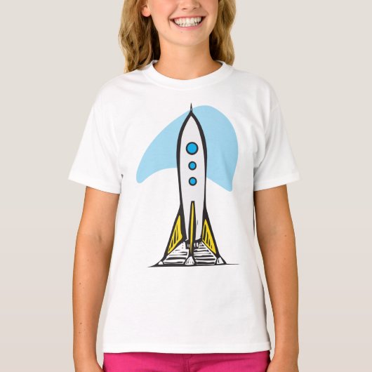 Rocketship Ready for Launch T-Shirt (Voorkant)