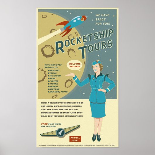 Rocketship Tours Poster (Voorkant)