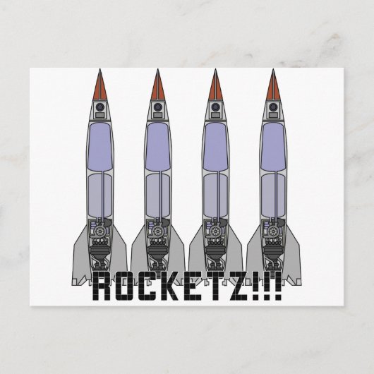 Rocketz3 Briefkaart (Voorkant)