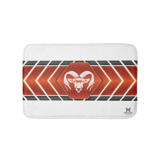 Rockford Rams #2 Bath Mat (Voorkant)