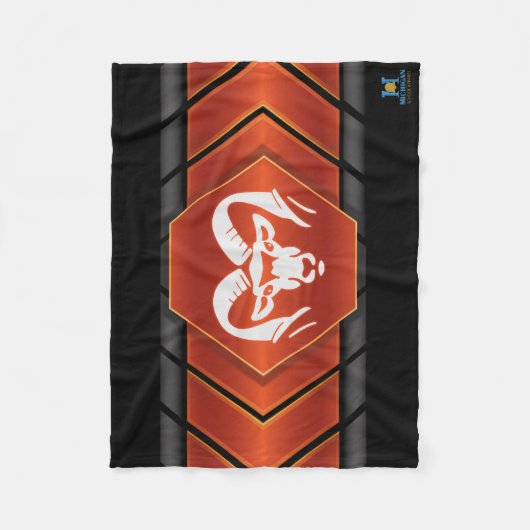 Rockford Rams #2 Fleece Deken (Voorkant)