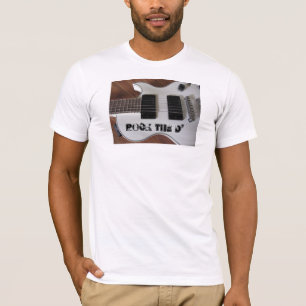 Rockgitaar met Cool Muzieksbericht T-shirt