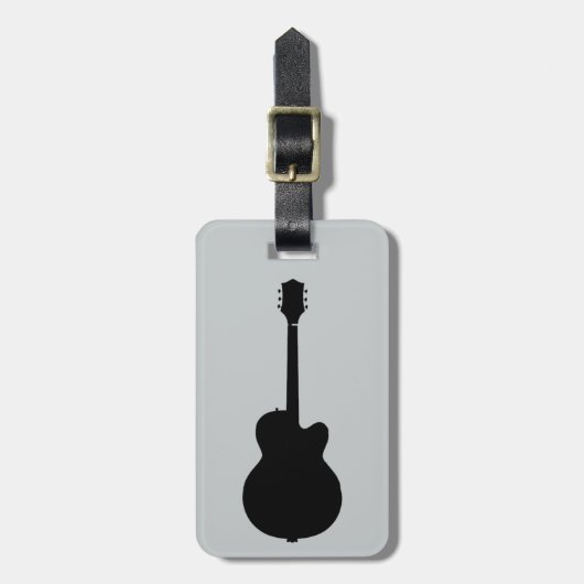 rockgitaar vector bagagelabel (Voorkant verticaal)