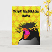 RockHopper Head Greetings Card Kaart (Gele Bloem)