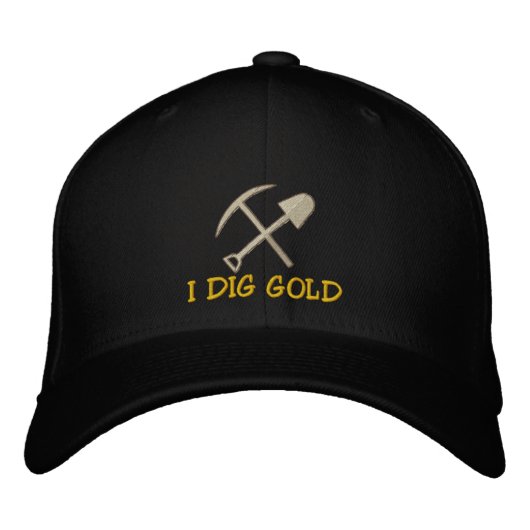 Rockhound "I Dig Gold" Casquette brodé (Devant)