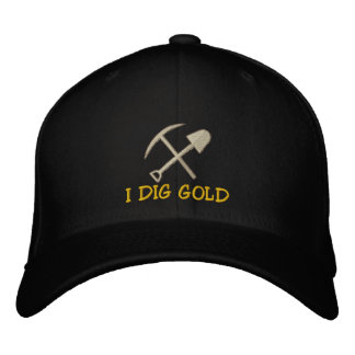 Rockhound "I Dig Gold" geborduurd Pet