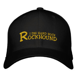 Rockhound "I Dig Hard Rock" geborduurd Pet
