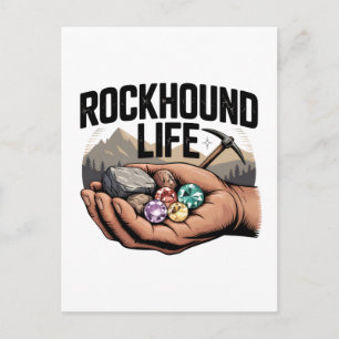 Rockhound Leven Rockhounding & Kristal Tumelen Briefkaart