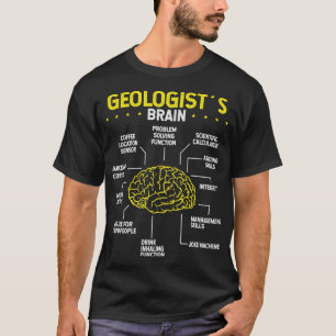 Rockhounder Brain Rock Collector Geologist Mineral T-shirt