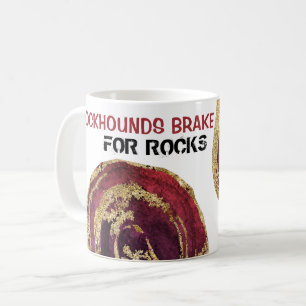 *~* ROCKHOUNDS BRAKE VOOR ROCKS Agaat Gold Glitter Koffiemok