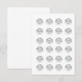 Rockie en Lyla Hershey .75 inch stickers Kaart (Voorkant / Achterkant)