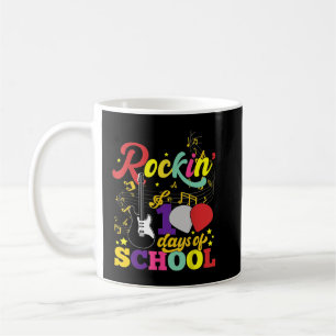 Rockin' 100 dagen school gitaar student muziek te koffiemok