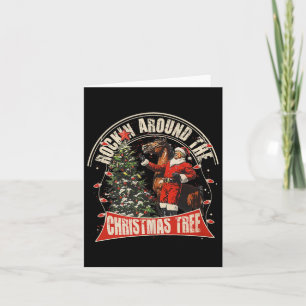 Rockin' Around The Christmas Funny Cowboy beroemd Kaart
