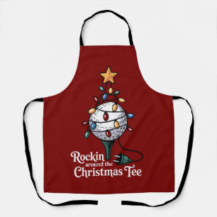 Rockin Around The Christmas T-shirt Funny Golf Ker Schort