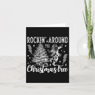 Rockin' Around The Christmas Tree Dancing Santa Cl Kaart