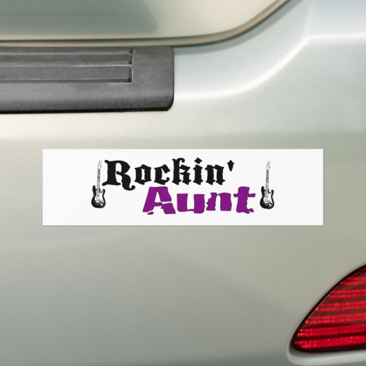 Rockin Aunt Bumpersticker (Op auto)