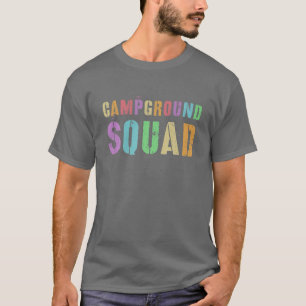 Rockin' CAMPGROUND SQUAD Summer Counseler Teacher T-shirt