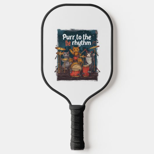 Rockin' Cat Band Pickleball Paddle (Voorkant)
