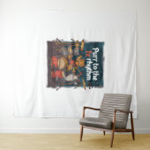 Rockin' Cat Band Wandkleed (In Situ (horizontaal))