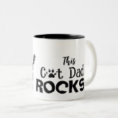 Rockin' Cat Dad Mug (Devant droit)