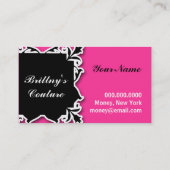 ROCKIN' COUTURE VISITEKAARTJE (Achterkant)