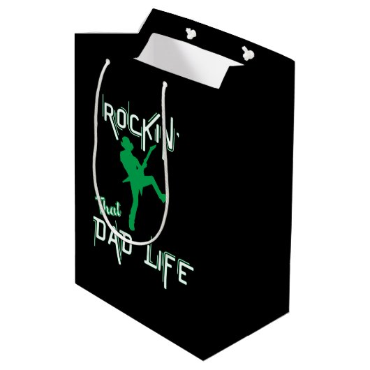 Rockin' Dad Medium Cadeauzakje (Achterkant Gekanteld)