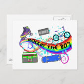 Rockin de 80's briefkaart (Voorkant / Achterkant)