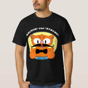 Rockin' de snorhaar! Señor Gato™ Snorharenkat T-shirt
