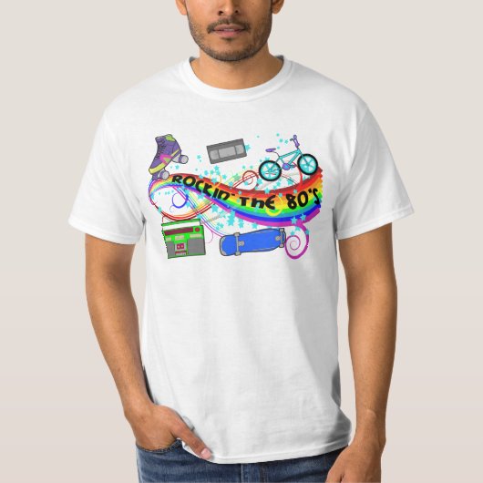 Rockin De Tee Shirt van 80's (Voorkant)