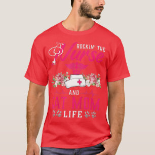 Rockin ' De verpleegster en de kat van mama Nurse T-shirt