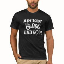 Rockin’ dit Dog Dad Bod leuk Mannen T-shirt