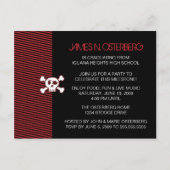 Rockin' Graduation Party Invitation Carte postale (Dos)