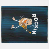 Rockin' Guitar Fleece Deken (Voorkant (Horizontaal))