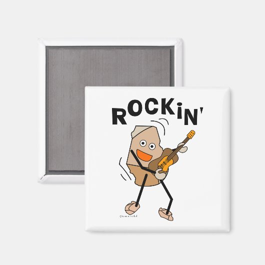 Rockin' Guitar Magneet (Voorkant / Achterkant)