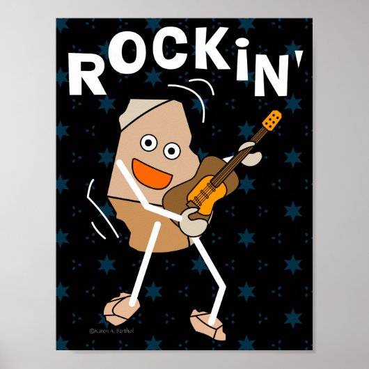 Rockin' Guitar Poster (Voorkant)
