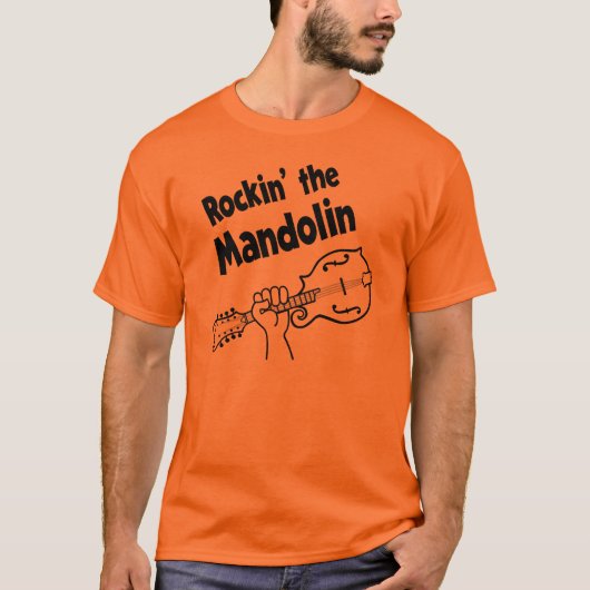 ROCKIN" HET MANDOLIN T-SHIRT (Voorkant)