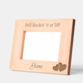 Rockin' it at 50! Moderne verjaardag Custom Gegraveerde Lijstjes (Links)