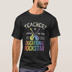 Rockin' LERAAR Definitie ONDERWIJS ROCKSTAR I T-shirt