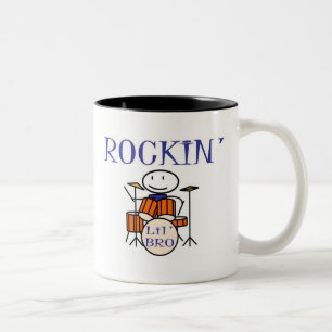 rockin lil bro tweekleurige koffiemok