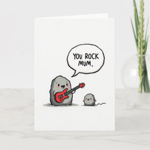 Rockin Mum Illustratiekaart Kaart
