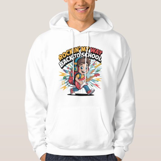 Rockin' My Way Back to School Kind Hoodie (Voorkant)