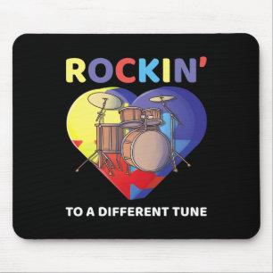 Rockin' naar een andere melodie autisme bewustzijn muismat