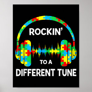 Rockin naar een andere melodie Autistisch Autisme Poster