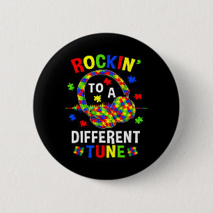 Rockin naar een andere melodie Autistisch Autisme Ronde Button 5,7 Cm