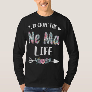 Rockin' Ne Ma Life Proud Grandma Moederdag T-shirt