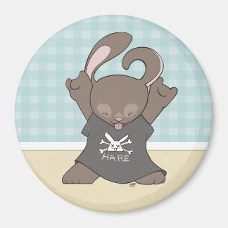 Rockin out Bunny Magnet Magneet
