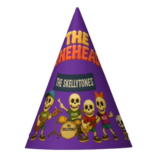 Rockin’ Party Hat – The Skellytones Edition! Feesthoedjes (Voorkant)