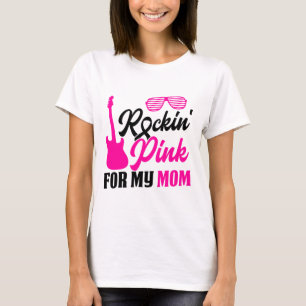 Rockin' Pink voor moeder Borstkanker Bewustzijnson T-shirt